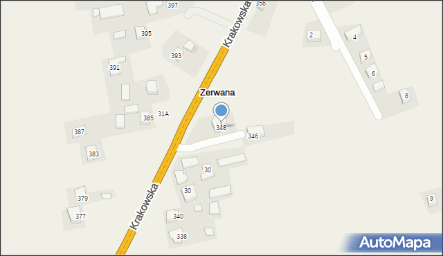 Zerwana, Zerwana, 48, mapa Zerwana