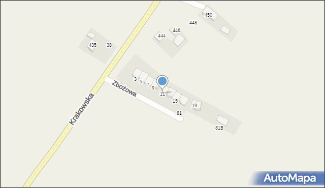 Zerwana, Zerwana, 77, mapa Zerwana