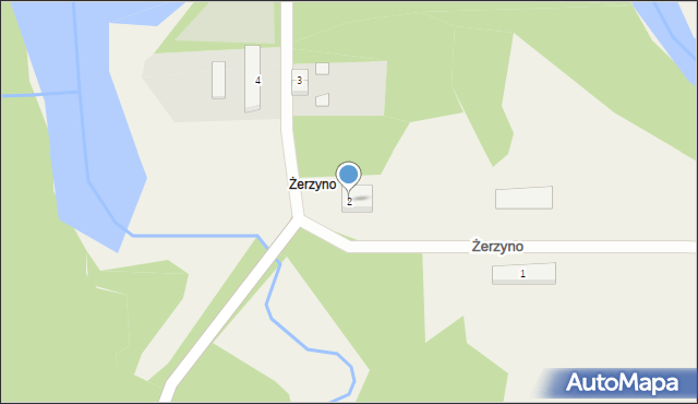 Żerzyno, Żerzyno, 2, mapa Żerzyno