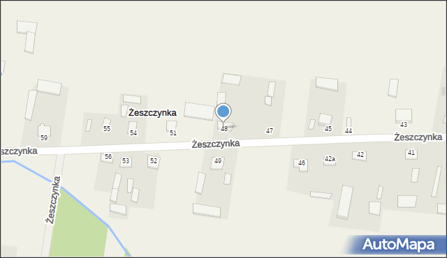 Żeszczynka, Żeszczynka, 48, mapa Żeszczynka