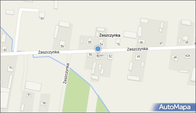 Żeszczynka, Żeszczynka, 53, mapa Żeszczynka