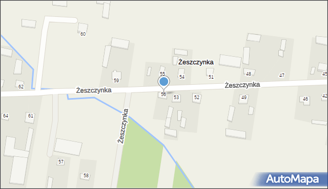 Żeszczynka, Żeszczynka, 56, mapa Żeszczynka