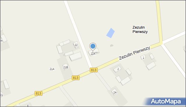 Zezulin Pierwszy, Zezulin Pierwszy, 22A, mapa Zezulin Pierwszy