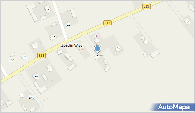 Zezulin Pierwszy, Zezulin Pierwszy, 5, mapa Zezulin Pierwszy