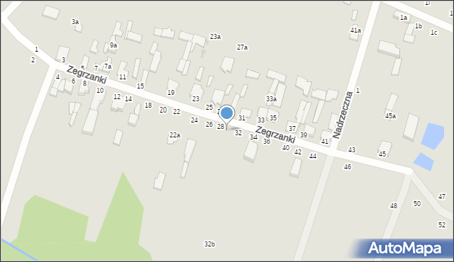 Zgierz, Zegrzanki, 30, mapa Zgierz