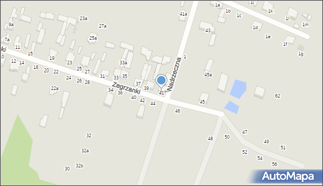 Zgierz, Zegrzanki, 41, mapa Zgierz