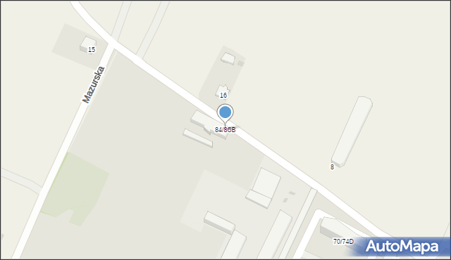 Żuromin, Żeromskiego Stefana, 84/86B, mapa Żuromin