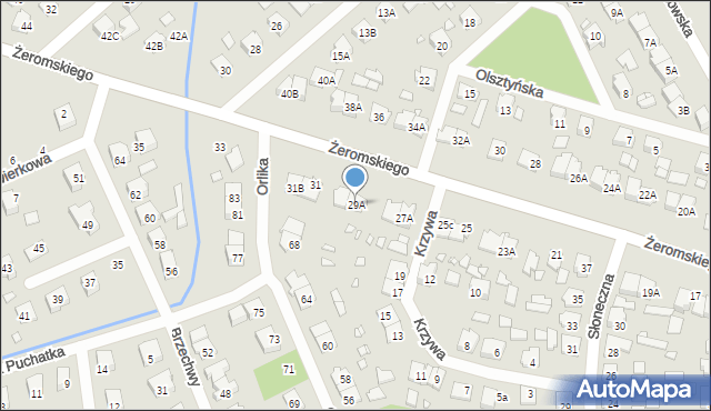 Żyrardów, Żeromskiego Stefana, 29A, mapa Żyrardów