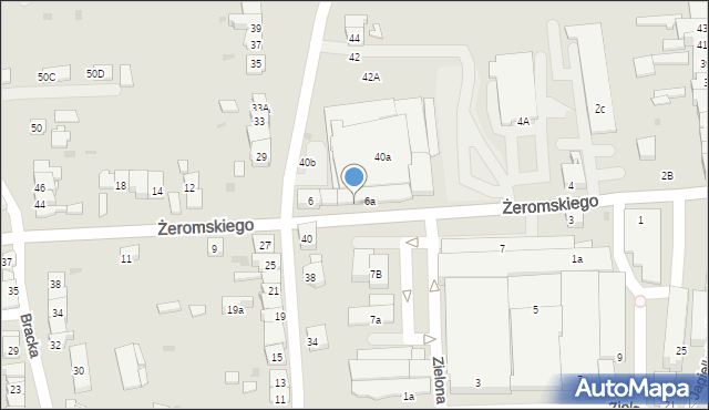 Żywiec, Żeromskiego Stefana, 8, mapa Żywiec