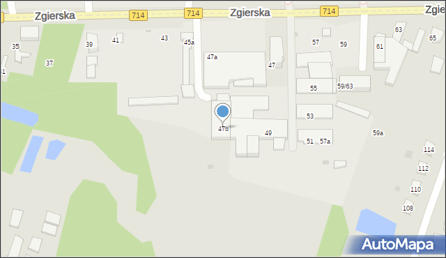 Aleksandrów Łódzki, Zgierska, 47b, mapa Aleksandrów Łódzki