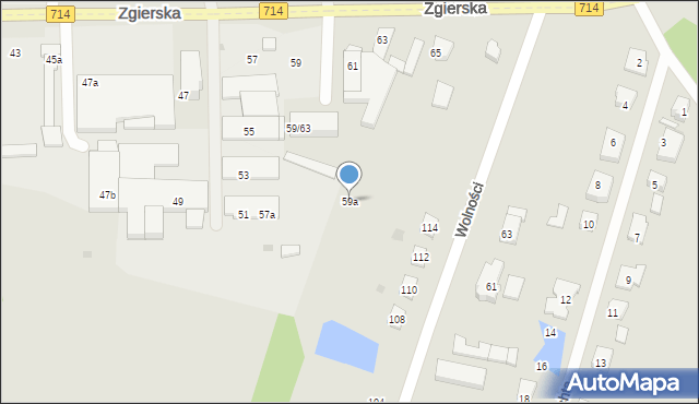 Aleksandrów Łódzki, Zgierska, 59a, mapa Aleksandrów Łódzki