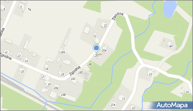 Bliżyn, Zgodna, 20, mapa Bliżyn