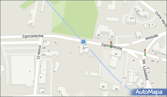 Bolesławiec, Zgorzelecka, 19, mapa Bolesławca