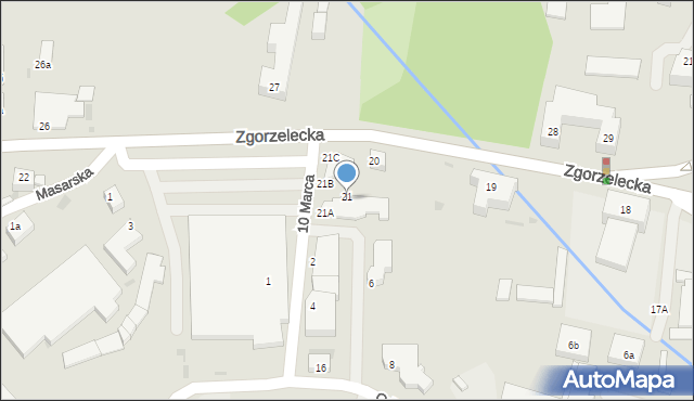 Bolesławiec, Zgorzelecka, 21, mapa Bolesławca