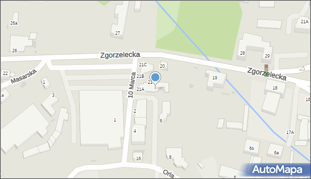 Bolesławiec, Zgorzelecka, 21e, mapa Bolesławca