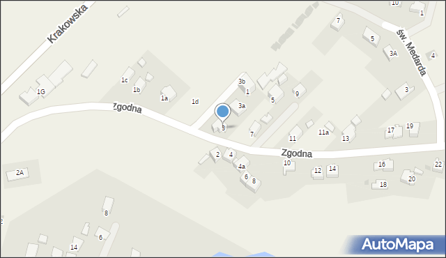 Broszkowice, Zgodna, 3, mapa Broszkowice