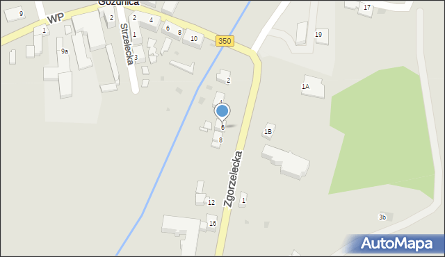 Gozdnica, Zgorzelecka, 6, mapa Gozdnica