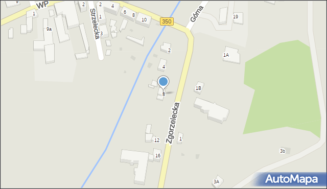 Gozdnica, Zgorzelecka, 8, mapa Gozdnica