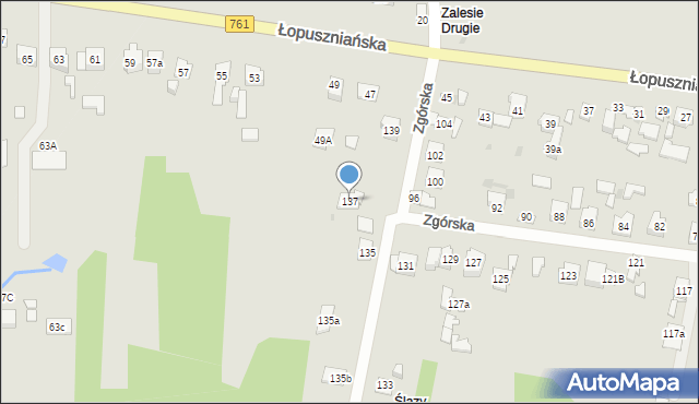 Kielce, Zgórska, 137, mapa Kielc