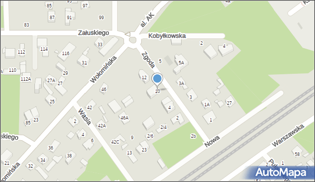 Kobyłka, Zgoda, 10, mapa Kobyłka