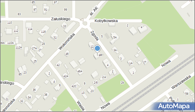 Kobyłka, Zgoda, 8, mapa Kobyłka