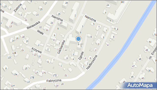Konstancin-Jeziorna, Zgoda, 7, mapa Konstancin-Jeziorna