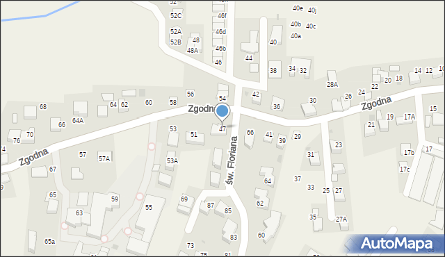Libertów, Zgodna, 47, mapa Libertów