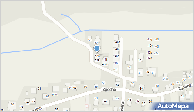 Libertów, Zgodna, 52A, mapa Libertów
