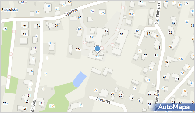 Libertów, Zgodna, 61, mapa Libertów