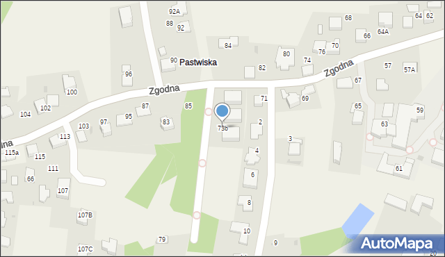 Libertów, Zgodna, 73b, mapa Libertów