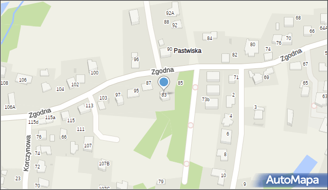 Libertów, Zgodna, 83, mapa Libertów