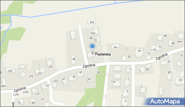 Libertów, Zgodna, 90, mapa Libertów