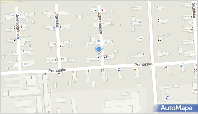 Opole, Zgorzelecka, 14, mapa Opola