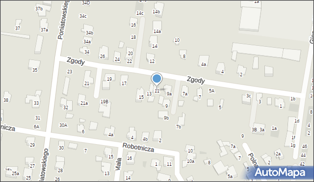 Ożarów Mazowiecki, Zgody, 11, mapa Ożarów Mazowiecki