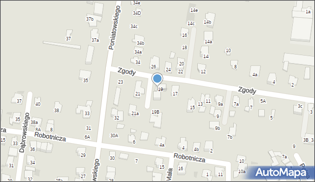 Ożarów Mazowiecki, Zgody, 19a, mapa Ożarów Mazowiecki