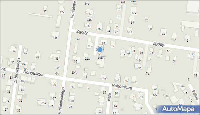 Ożarów Mazowiecki, Zgody, 19B, mapa Ożarów Mazowiecki