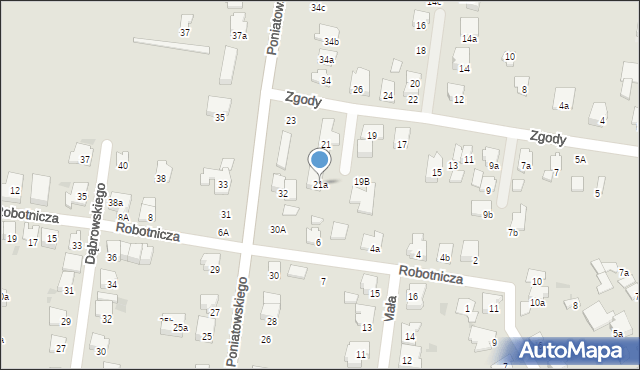 Ożarów Mazowiecki, Zgody, 21a, mapa Ożarów Mazowiecki