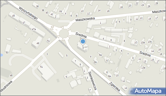 Ozorków, Zgierska, 2, mapa Ozorków