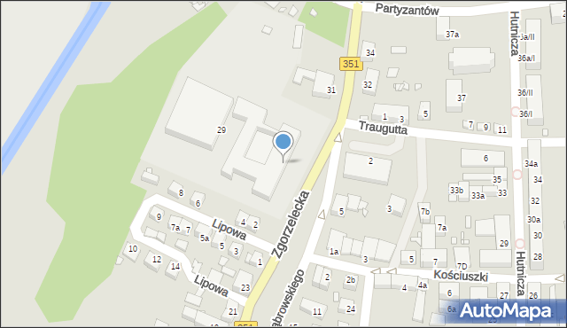 Pieńsk, Zgorzelecka, 29, mapa Pieńsk