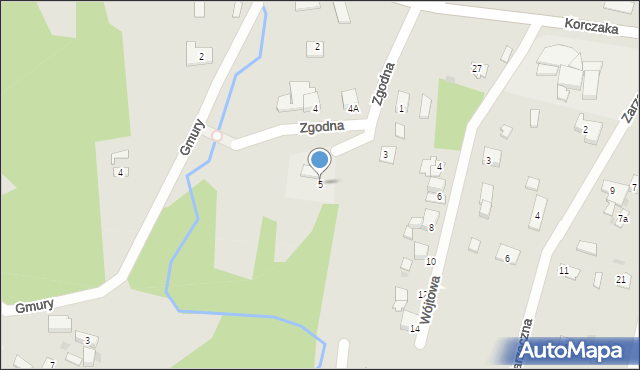 Płock, Zgodna, 5, mapa Płock