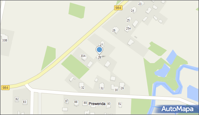 Podborze, Zgórsko, 28, mapa Podborze