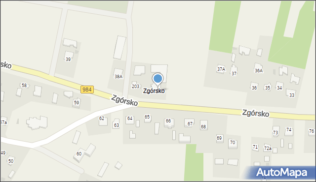 Podborze, Zgórsko, 38, mapa Podborze