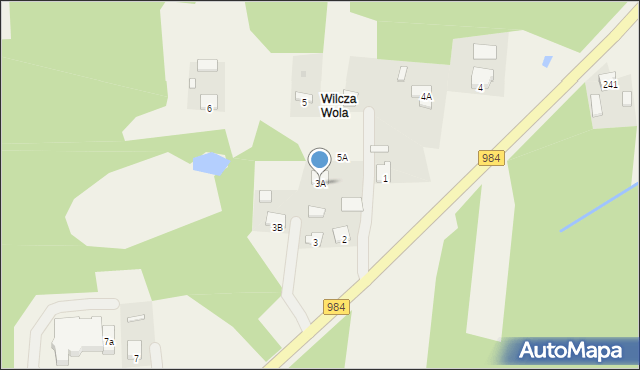 Podborze, Zgórsko, 3A, mapa Podborze