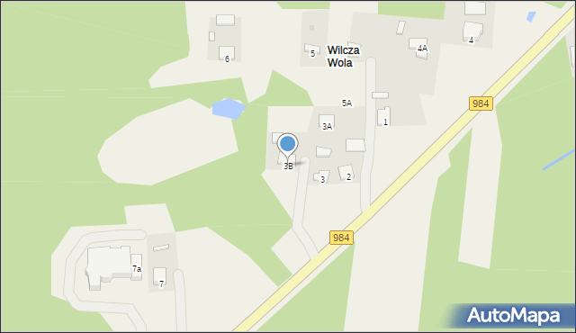 Podborze, Zgórsko, 3B, mapa Podborze