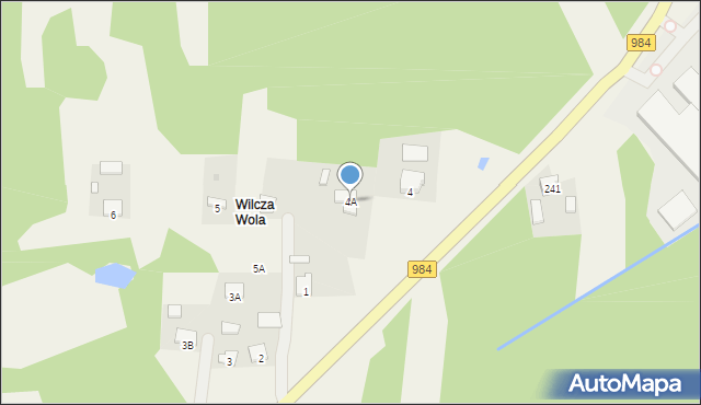 Podborze, Zgórsko, 4A, mapa Podborze