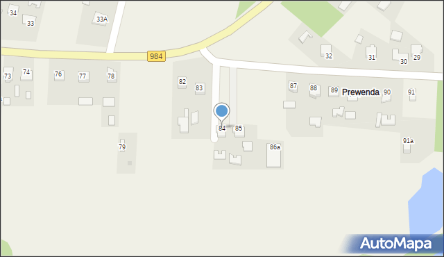 Podborze, Zgórsko, 84, mapa Podborze