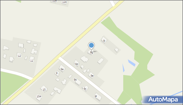 Podborze, Zgórsko, 9g, mapa Podborze