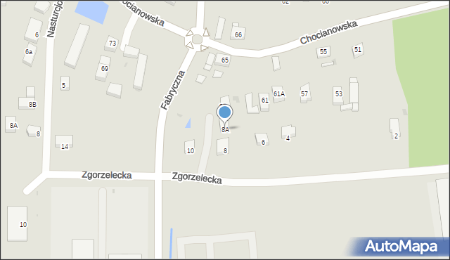 Polkowice, Zgorzelecka, 8A, mapa Polkowice