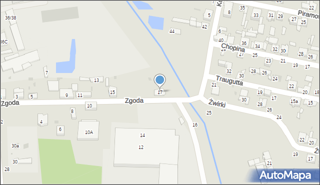 Radomsko, Zgoda, 17, mapa Radomsko