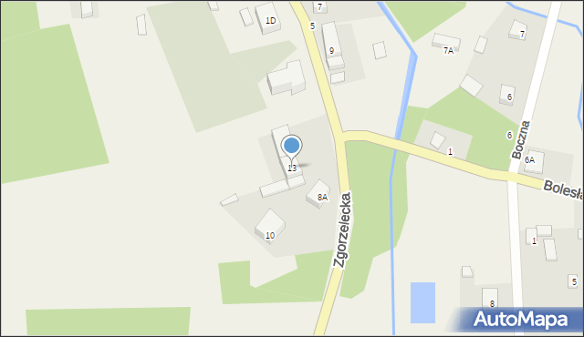 Ruszów, Zgorzelecka, 13, mapa Ruszów